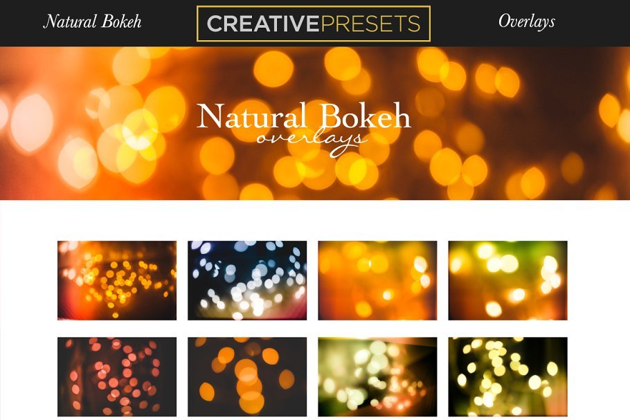 25 Natural Bokeh Overlays