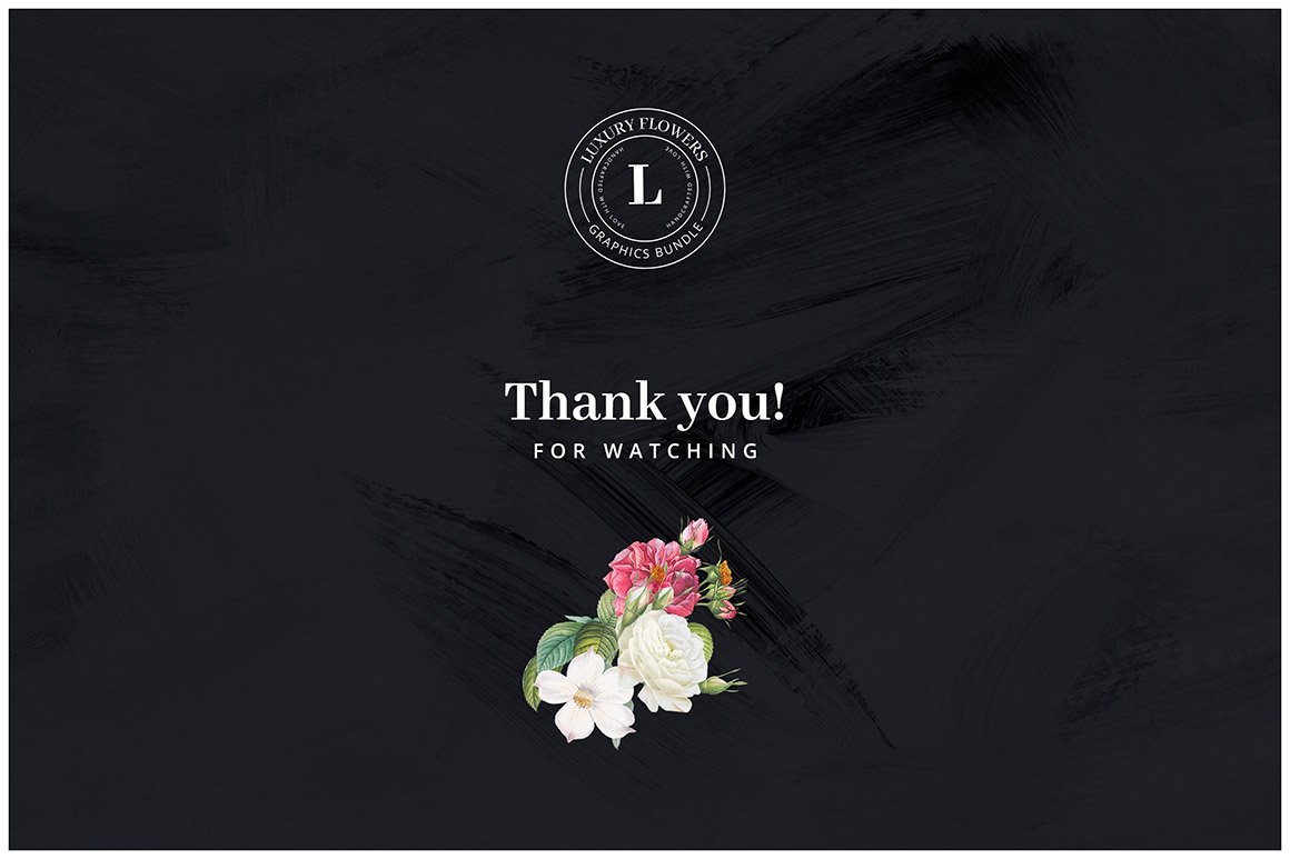 50 Luxury Flower Clipart + Bonus