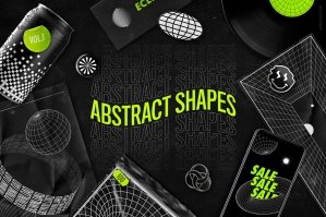 Abstract Shapes Collection – 100 Design Elements