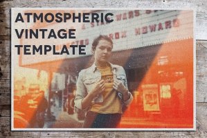 Atmospheric Vintage Photoshop Template