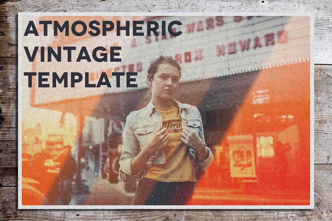 Atmospheric Vintage Photoshop Template