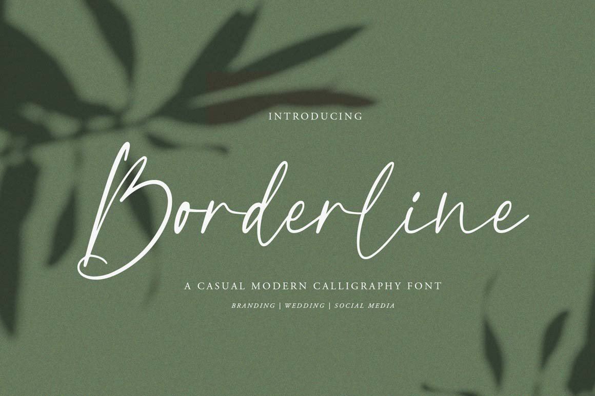 Borderline Calligraphy Font