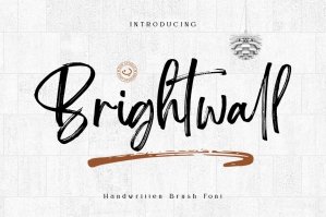 Brightwall Brush Signature Font