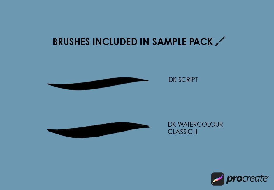 Free: Brush DK For Procreate Sample
