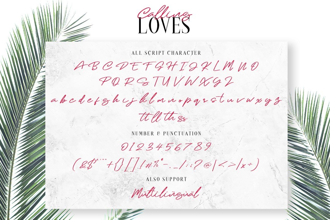 Calling Loves - Font Duo