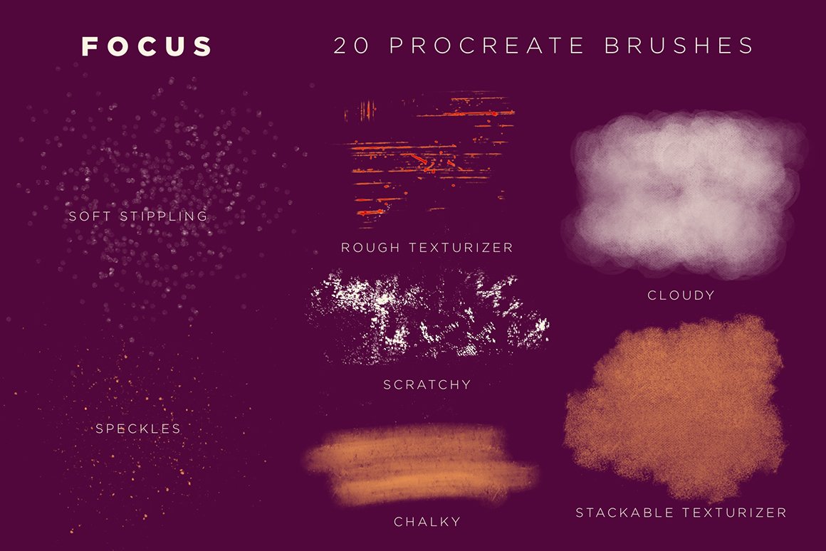 Focus Procreate Brushes