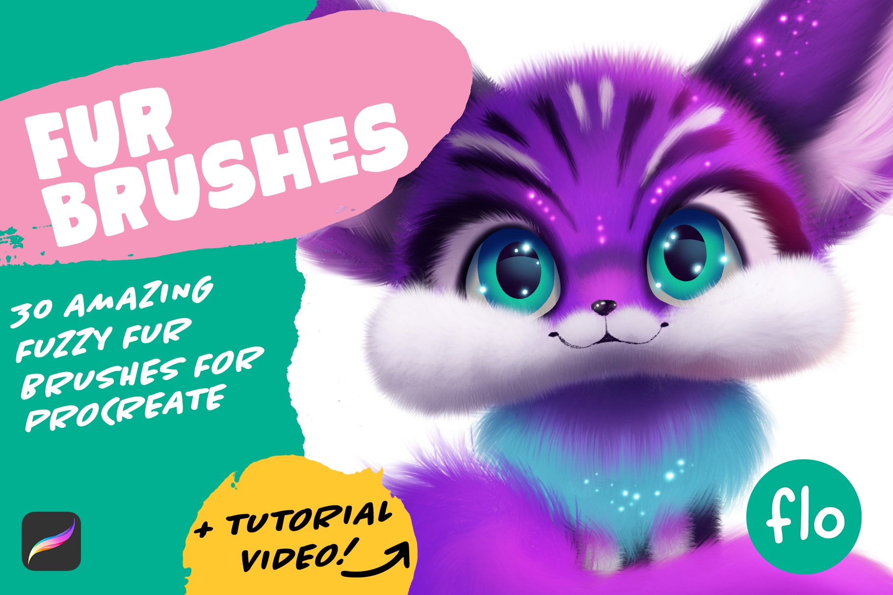 Fur Brushes for Procreate