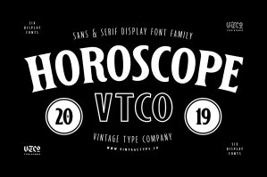 Horoscope Font Family