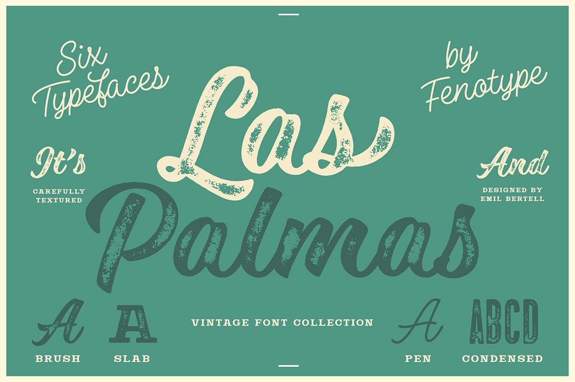 Las Palmas Vintage Type Collection