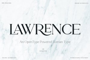 Lawrence Modern Roman Typeface