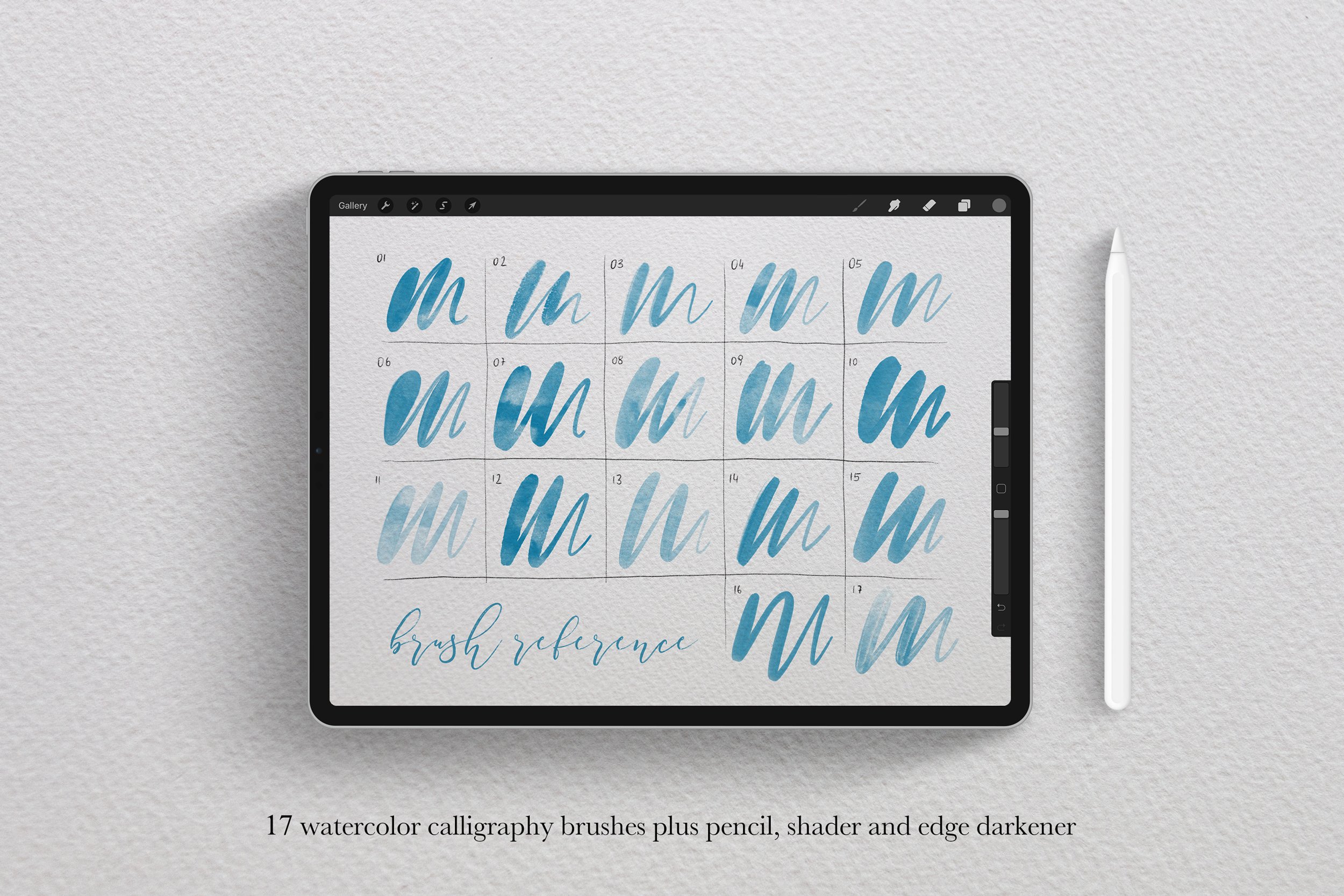 Procreate Watercolor Calligraphy Brushes Vol. 2