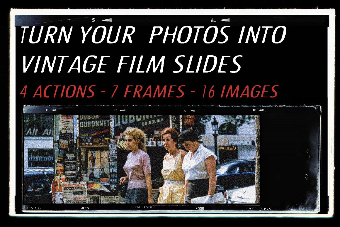 Vintage Film Photo Mockups - Design Cuts