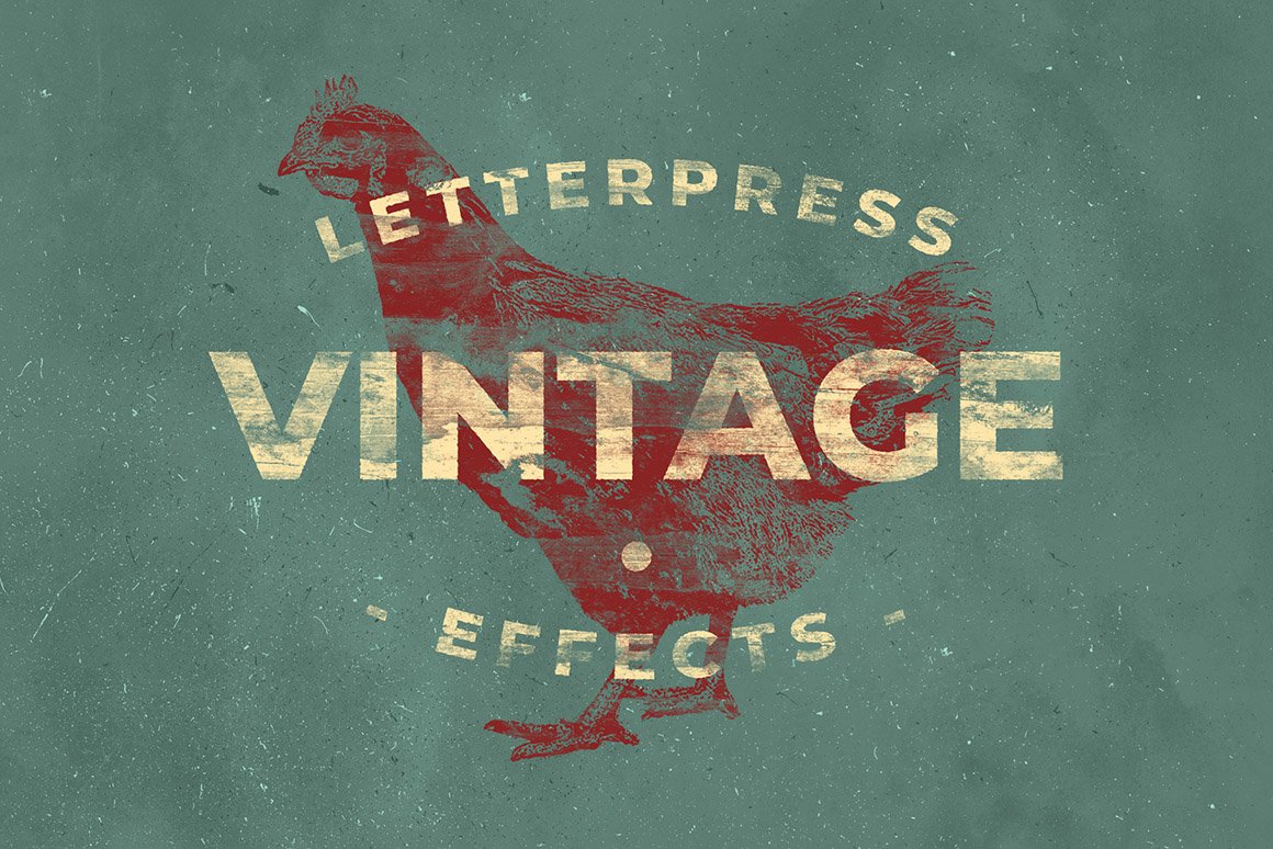 Vintage Letterpress Texture Effects Vol.3