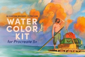 Watercolor Kit - Procreate Brushes