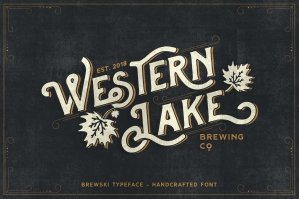 Western Lake - Brewski Typeface