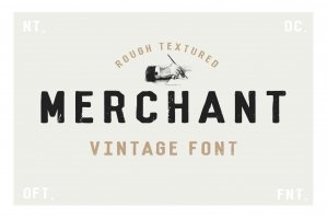Merchant - Vintage Dry Brush Font