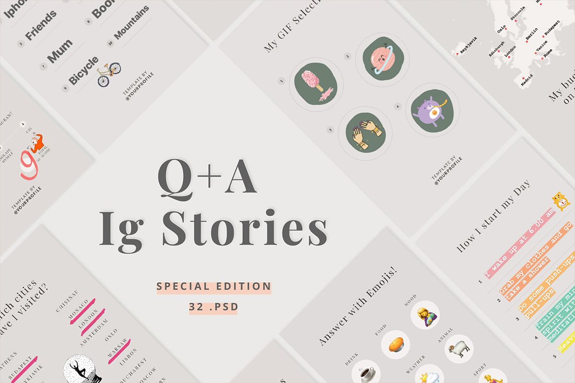 Q+A Stories Templates