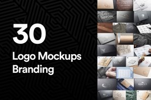 30 Logo Mockups Branding