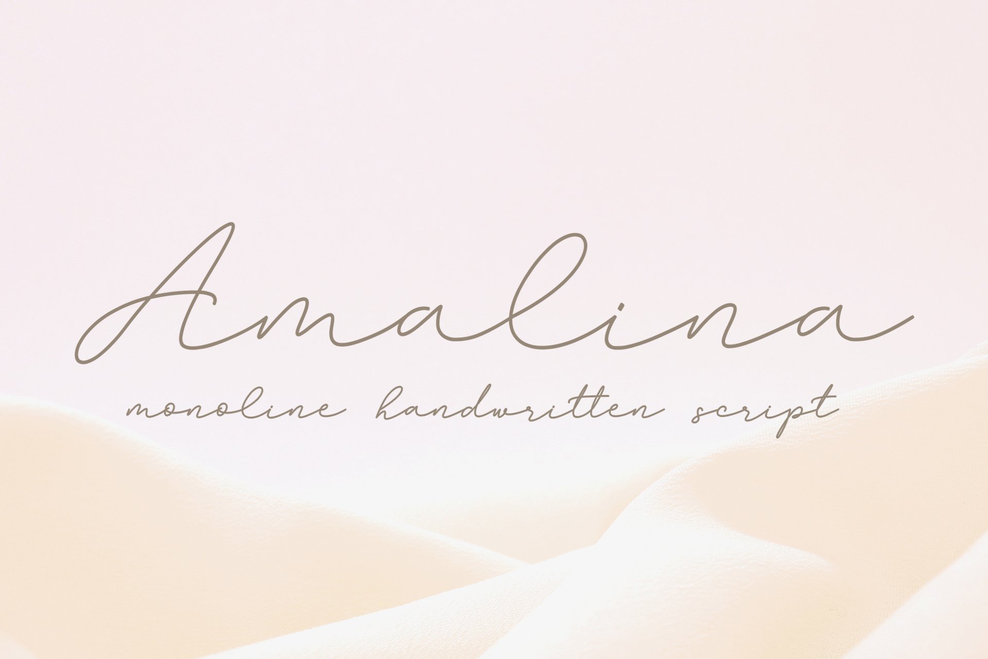 Amalina Monoline Handwritten Font