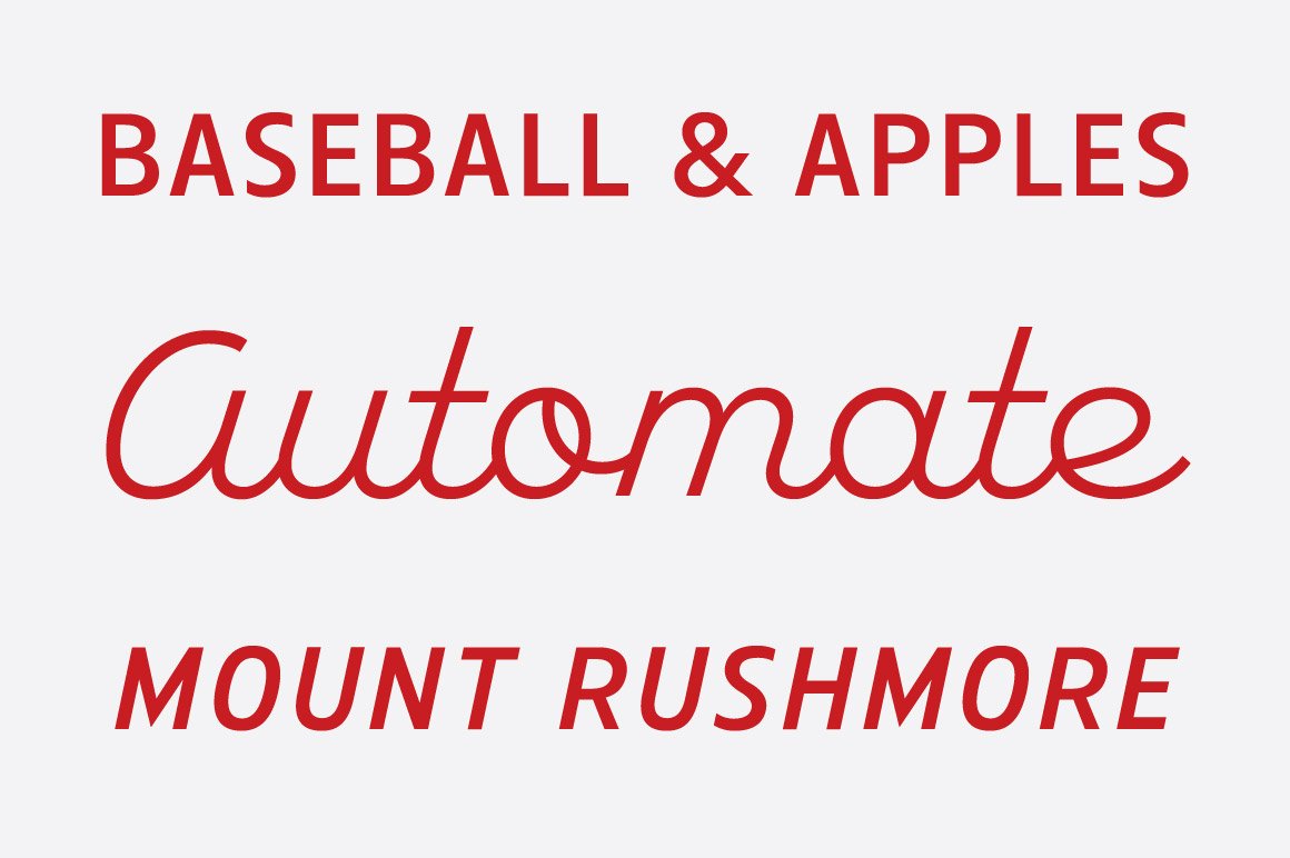 American Auto Baseball Font