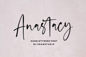 Anastacy - Handlettered Font