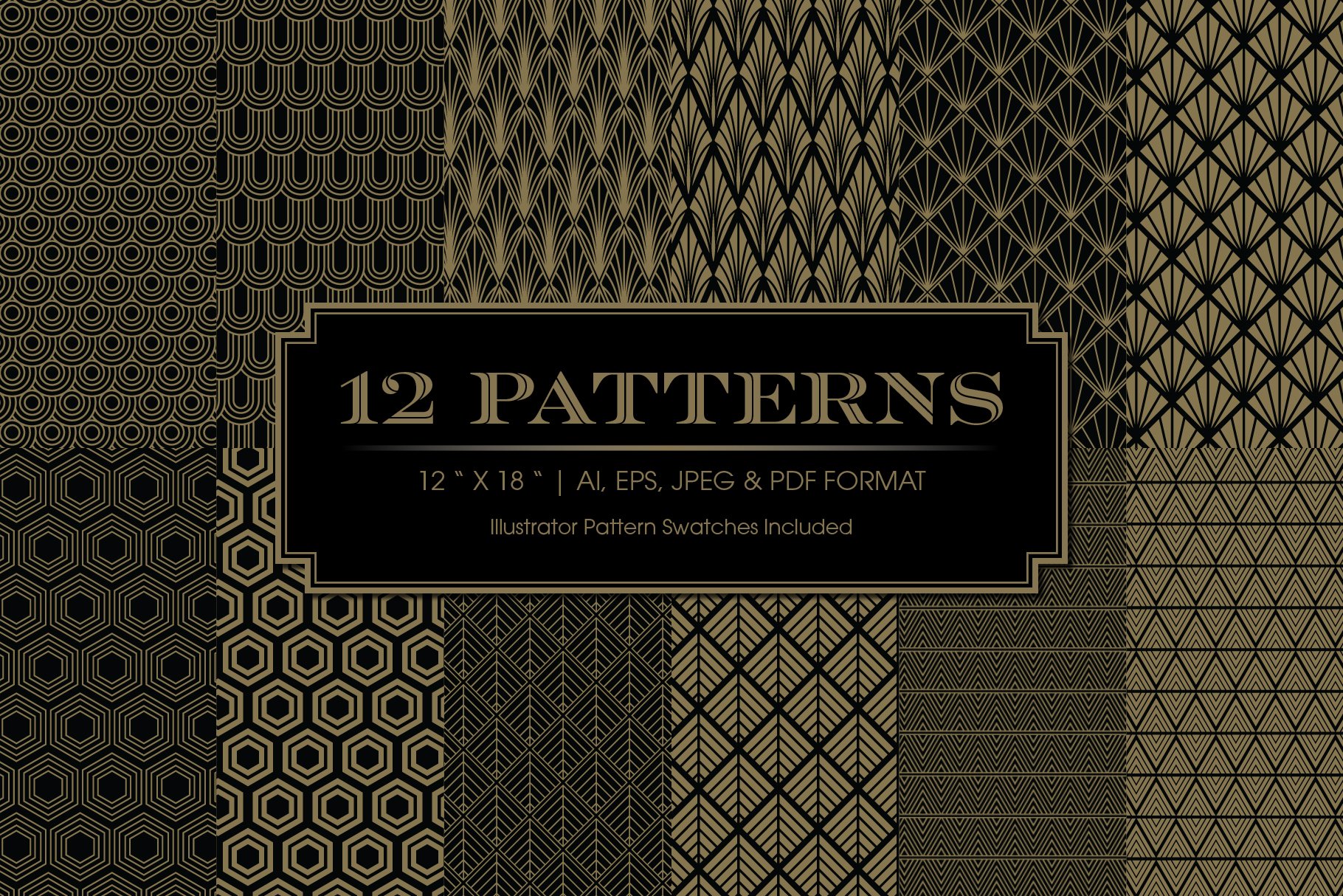 Art Deco Invitations and Patterns