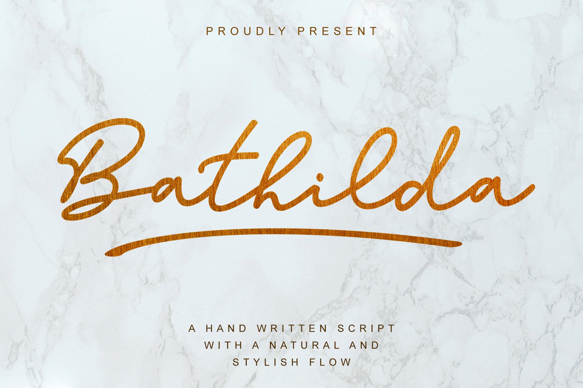 Bathilda Monoline Handwritten Font