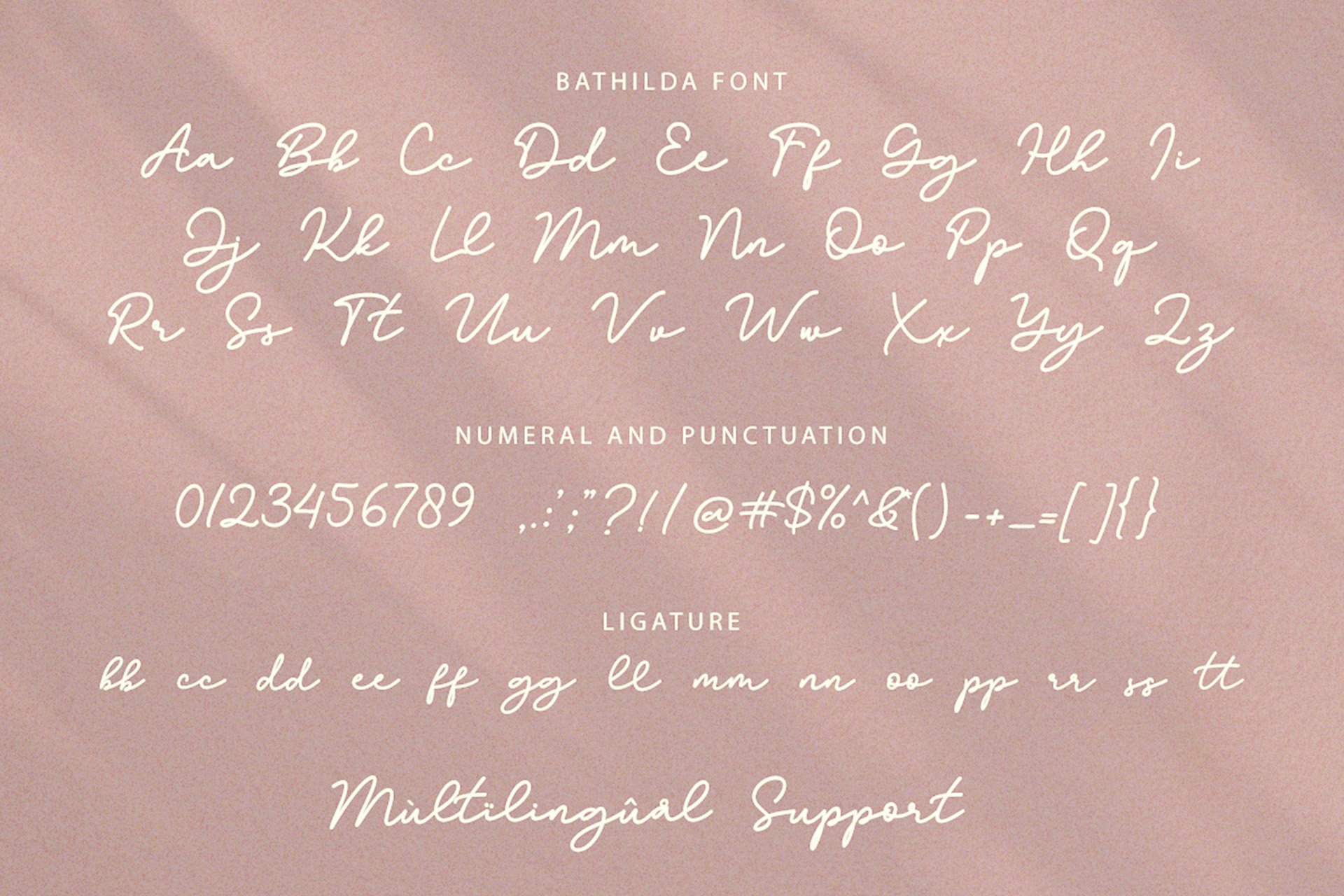 Bathilda Monoline Handwritten Font