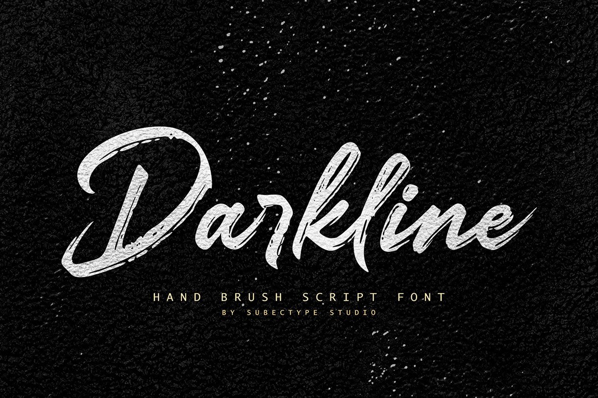 Darkline - Brush Script Font