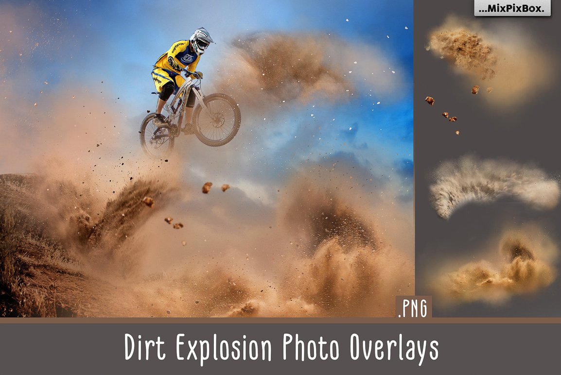 Dirt Explosion Photo Overlays