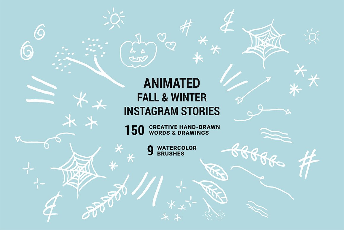 Fall & Winter Animated Instagram Stories