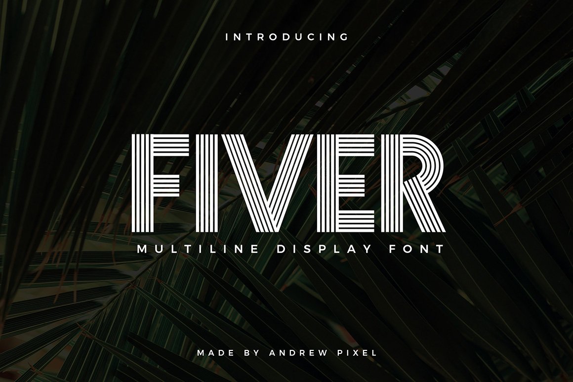 Fiver - Multiline Display Font