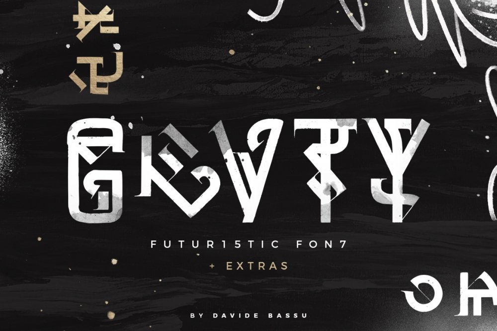 GRVTY Futuristic Font