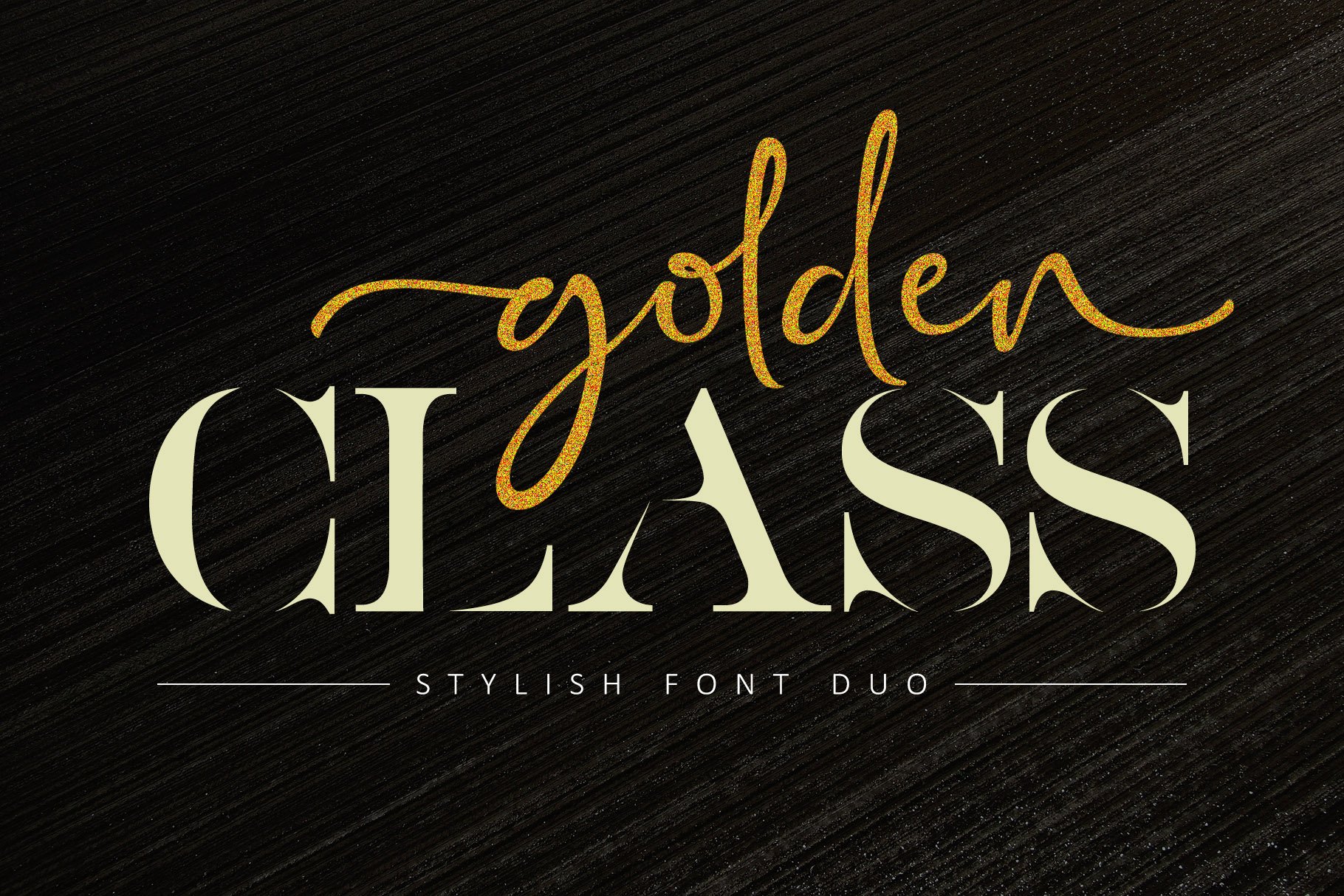 Golden Class Elegant Font Duo