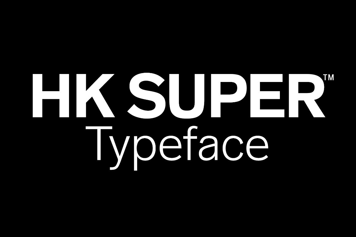 HK Super Typeface