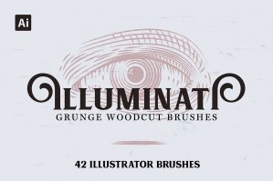 Illuminati Vintage Woodcut Brushes