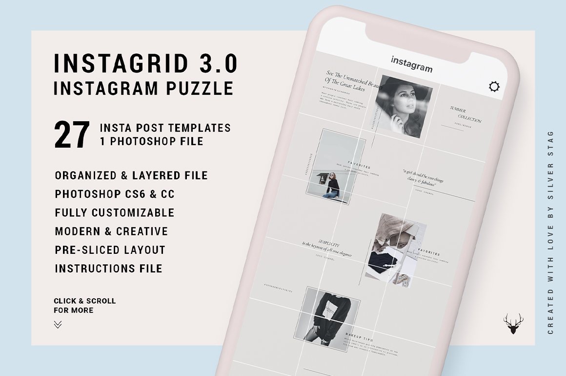 InstaGrid 3.0 - Instagram Puzzle Template