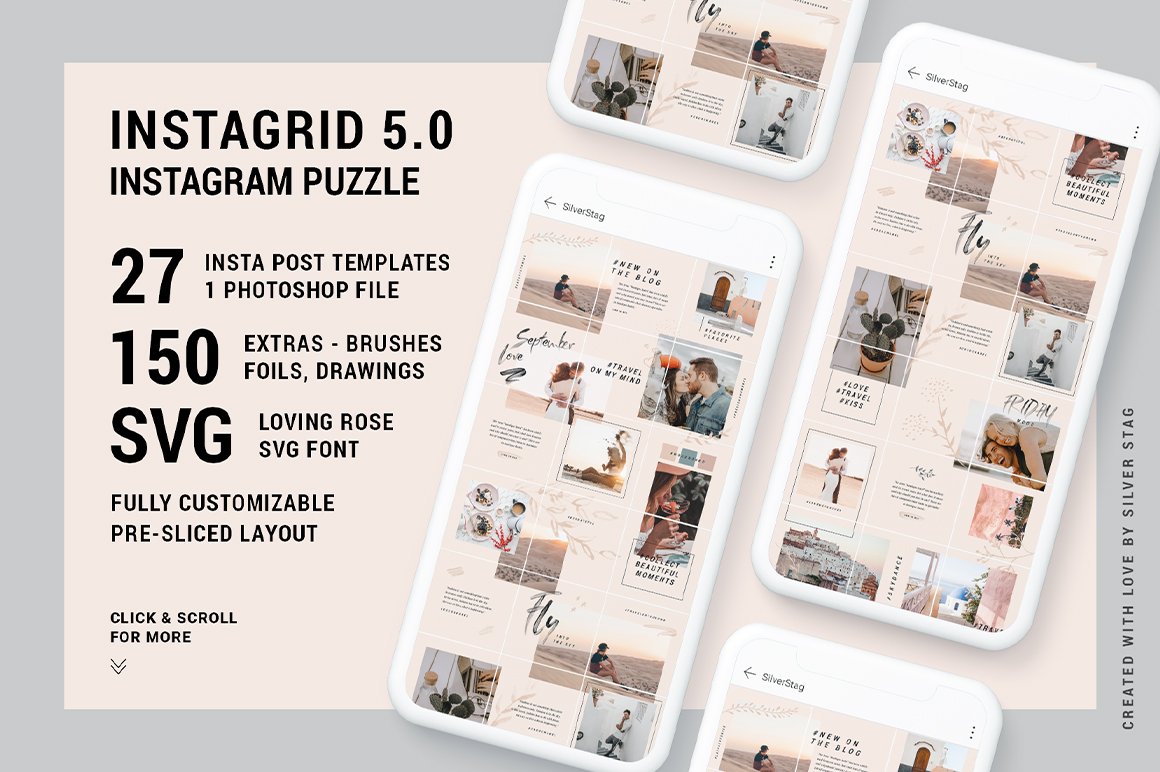 InstaGrid 5.0 - Instagram Puzzle Template