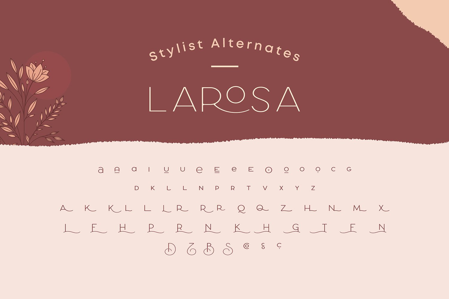 Larosa Sans - Modern Elegant Stylist Typeface