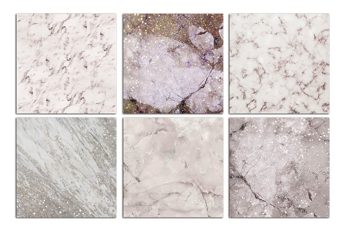 Lilac Marble & Glitter Textures