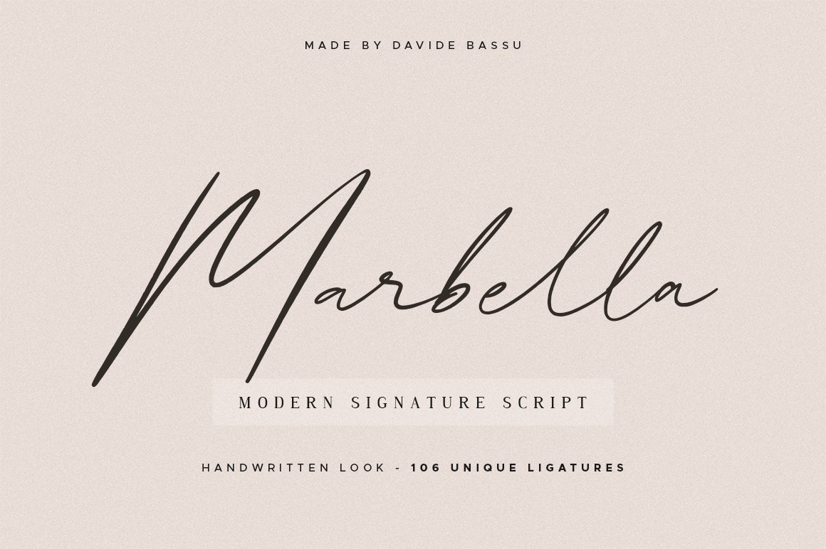 Marbella - Stylish Signature Script