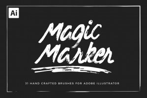Marker Brushes for Illustrator