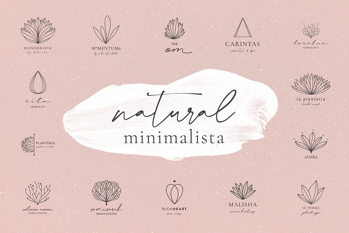Natural Minimalista - 15 Minimalistic Line Logos