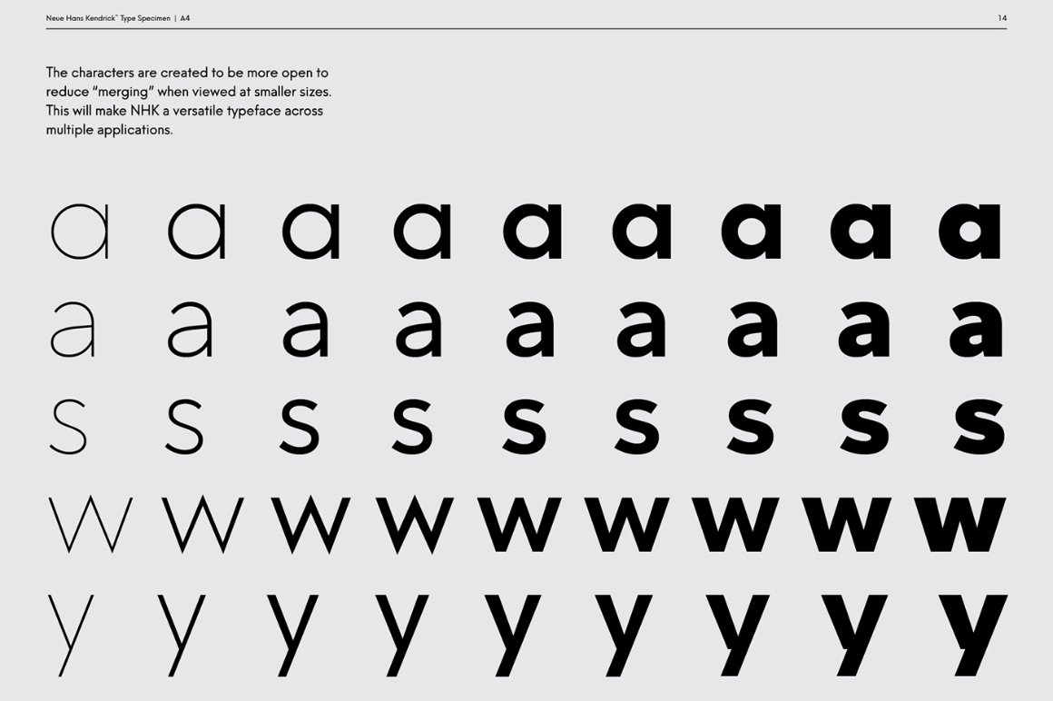 Neue Hans Kendrick Typeface