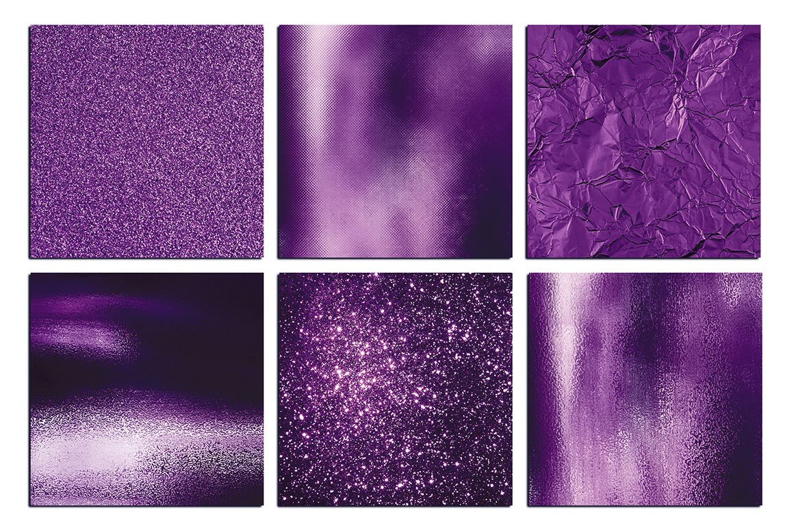 Purple Foil And Glitter Textures