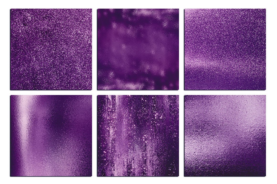 Purple Foil And Glitter Textures