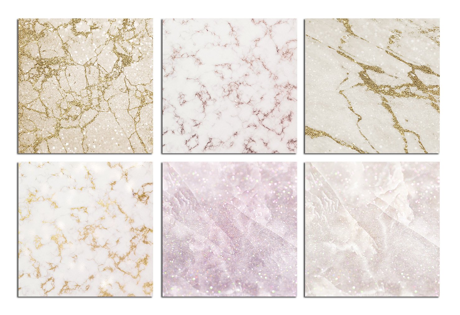 Rose and Gold Marble Textures