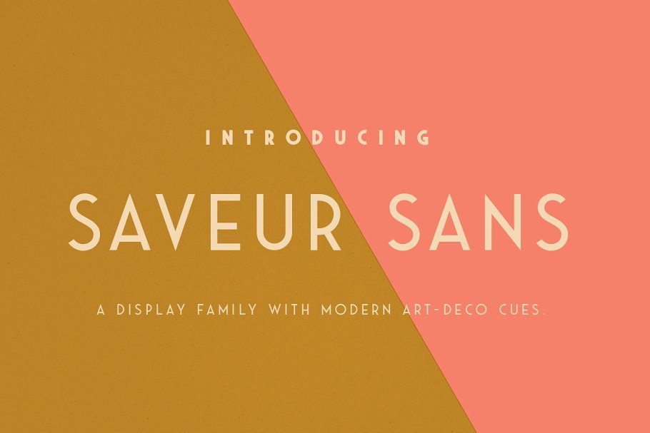 Saveur Sans - Best Art Deco Font