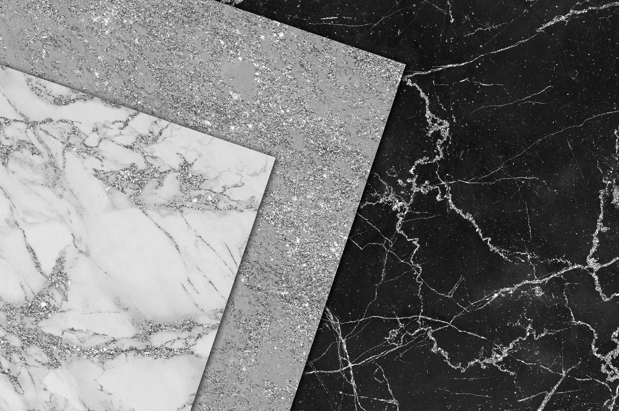Silver Marble Textures