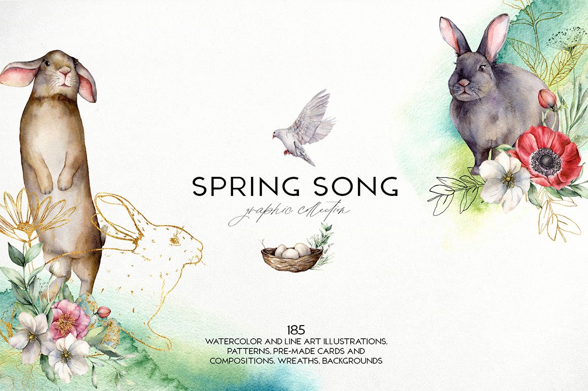 Spring Song Graphic Collection - Design Cuts